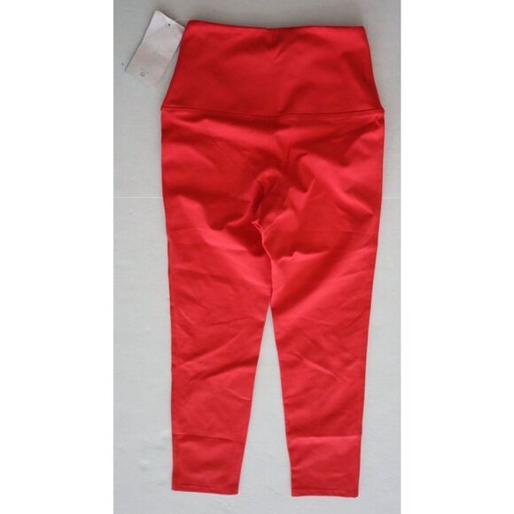 Roxy ARJNP03209 Women's Sz M Pink Kaileo High Waisted Capri Workout Leggings - Picture 2 of 6